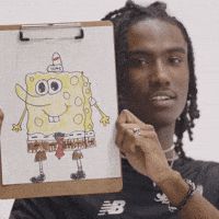 Drawing Spongebob GIF