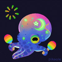 Marine Life Congrats GIF by pikaole