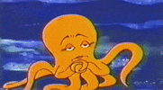 Sad Vintage GIF by OctoNation® The Largest Octopus Fan Club!