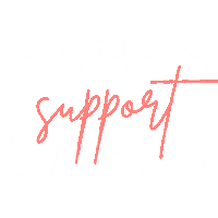 babessocialco pink white support babe Sticker