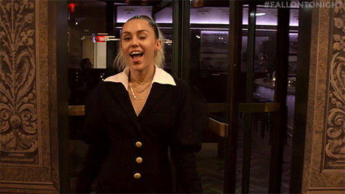 miley cyrus wink GIF by The Tonight Show Starring Jimmy Fallon