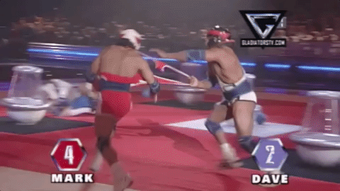 tackle rhino GIF by Gladiators