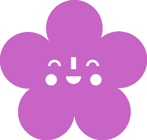 Flower Winking Sticker by Magnetic Me