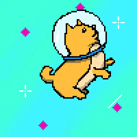 To The Moon Dog GIF