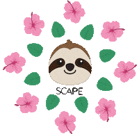 Happy Flower Sticker by Scapemx
