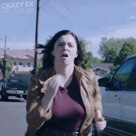 crazy ex girlfriend running GIF