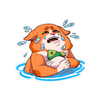 vokigames cat sad halloween work Sticker