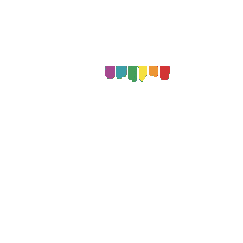 Rainbow Vintage Sticker by themarisjones