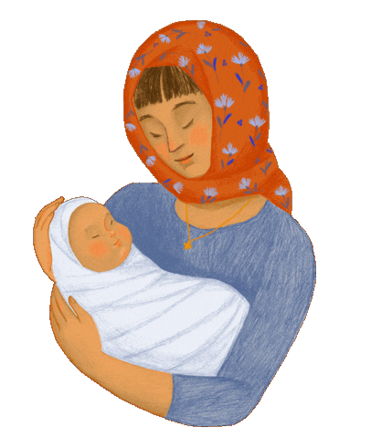 Eastern Orthodox Baby Sticker by Ancient Faith Kids