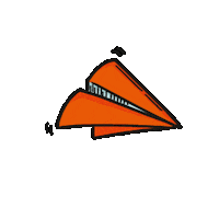 Paper Airplane Papierflieger Sticker by wendweb