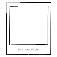 Frame Polaroid Sticker by Day and Night