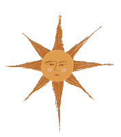 daehair sun sunshine desert arizona Sticker