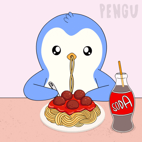 Hungry Bon Appetit GIF by Pudgy Penguins