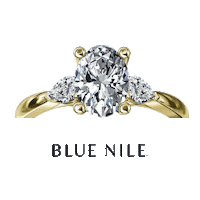 bluenilediamond diamond ring halo diamonds Sticker