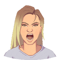 Angry Крик Sticker