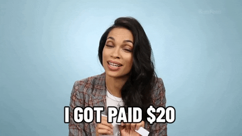 Rosario Dawson 20 Dollars GIF by BuzzFeed