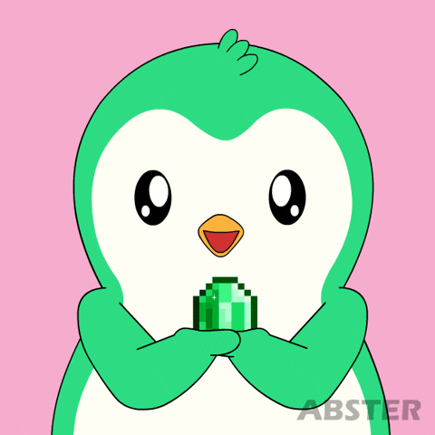 Penguin Shining GIF by Abster