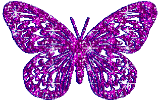 glitter butterfly STICKER