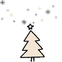 Christmas Tree Sticker by Hunter Willow & Co