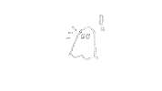 Shocked Ghost Sticker