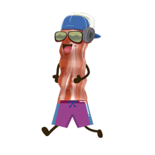 Lugs cerveja batata frango kevin bacon Sticker