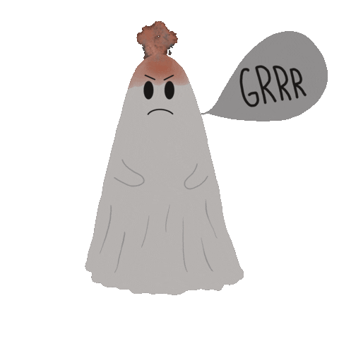mariaedmaciel ghost fantasma raiva lendoterror Sticker