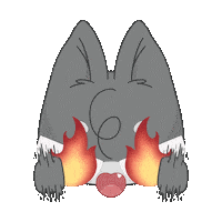 Excited Fired Up Sticker