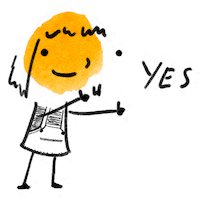 jethrowilson art animation yes no Sticker