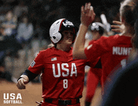 High Five Team Usa GIF by USA Softball