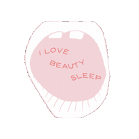 Sleep Yawn Sticker by I LOVE BEAUTY