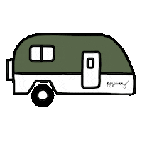 Camper Rosemary Sticker by Flora Roasting Co.