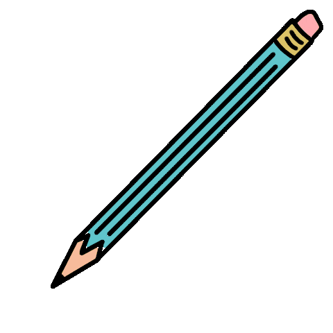 lifeisrosier school writing pencil pen Sticker