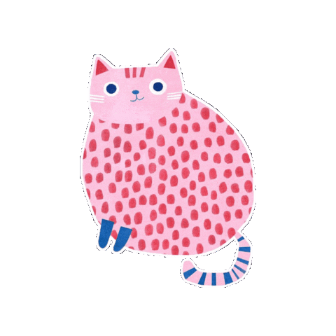 angierozelaar giphygifmaker cat pink pink cat Sticker