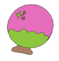 antiquesatmyhouse retro old school orb crystal ball Sticker