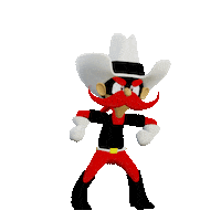 Toony_3d animation college mascot rr Sticker