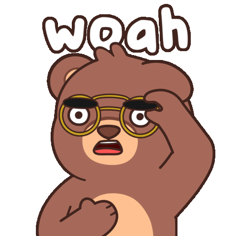 No Way Wow Sticker by BEARISH