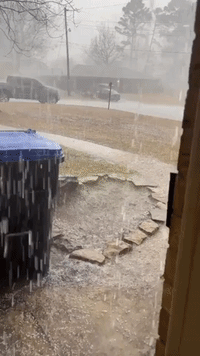 Intense Storm Dumps Hail Across Parts of Longview, Texas
