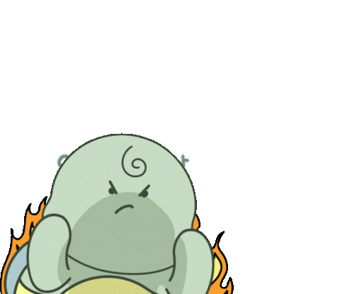 Angry Fire Sticker