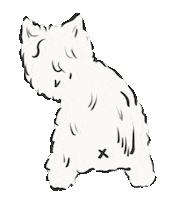 chuchube dog puppy westie duoduo1225 Sticker