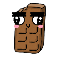 Illustration Chocolate Sticker