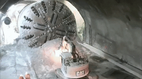 machine tunnel GIF