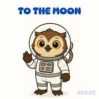 To The Moon Astronaut GIF by Feraz NFT