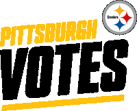 Voting Pittsburgh Steelers Sticker by NFL