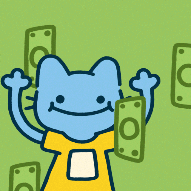 Blue Cat Wow GIF by Cool Cats