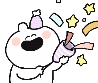 MEcompany-mikan giphyupload happy party rabbit Sticker