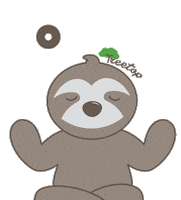 Yoga Sloth Sticker by Life In Treetop