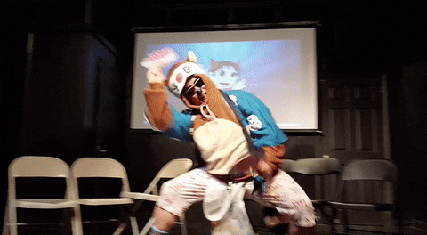 tanooki jeff sloniker GIF by Leroy Patterson