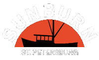 Sunburnstpete cannabis sunburn getlit flgrown Sticker