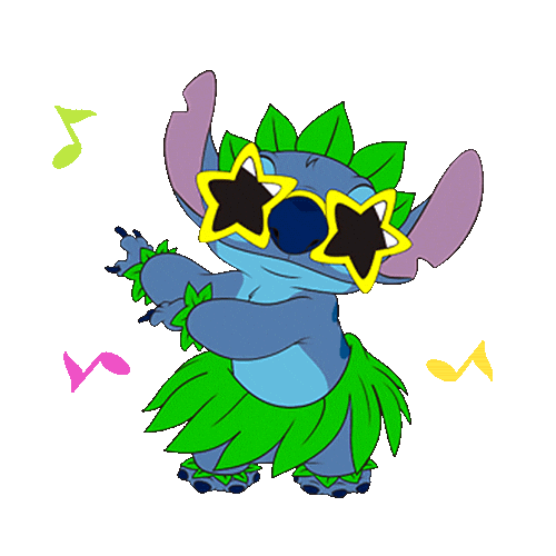 disneystyletw love happy dance dog Sticker