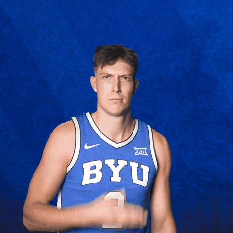 Byu Basketball Surprise GIF by BYU Cougars